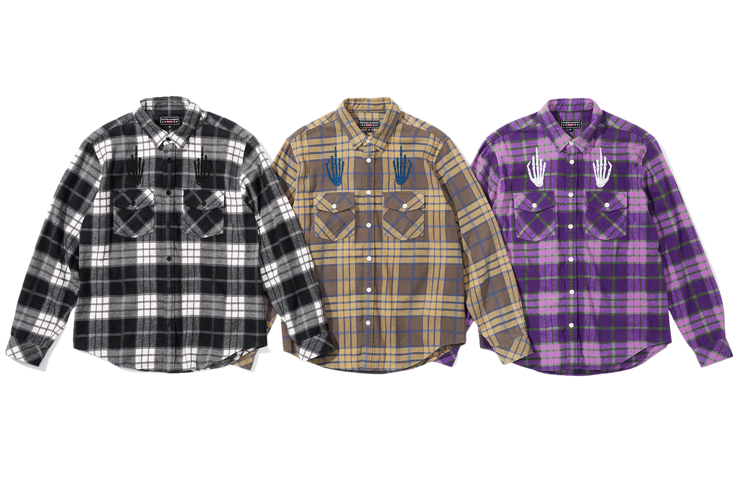 SUPREME × HYSTERIC GLAMOUR Flannel Shirt